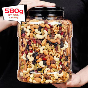 【Large cans 1kg】Roasted mixed nuts and Dried Fruit Daily nuts ready to eat healthy mixed nuts Mix Nuts and fruits
