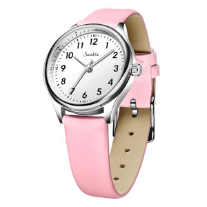 LIGE Sub Brand SUNKTA Fashion Luxury Women Quartz Watches Elegant Leather Watches for Women Waterproof Simple Ladies Watch + Box