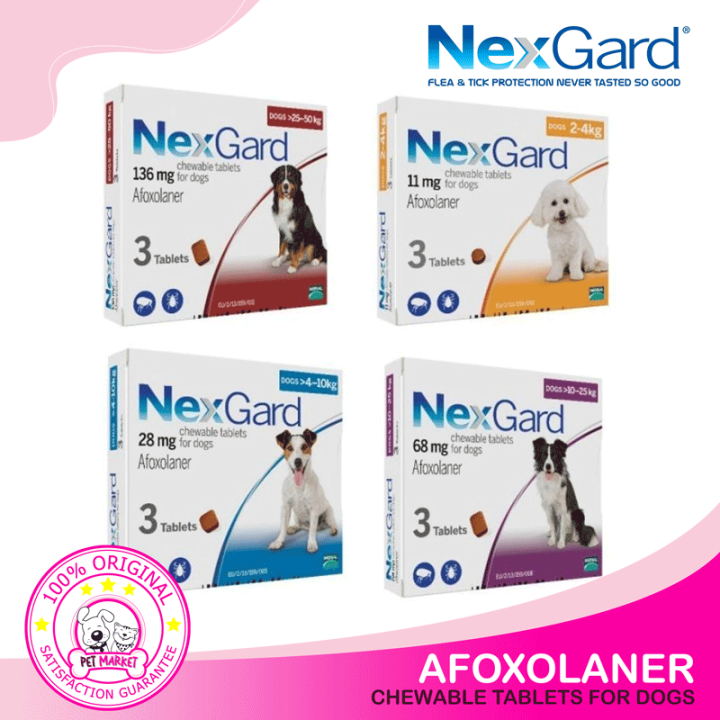 NEXGARD AFOXOLANER ANTI TICK AND FLEA FOR DOGS | Lazada PH