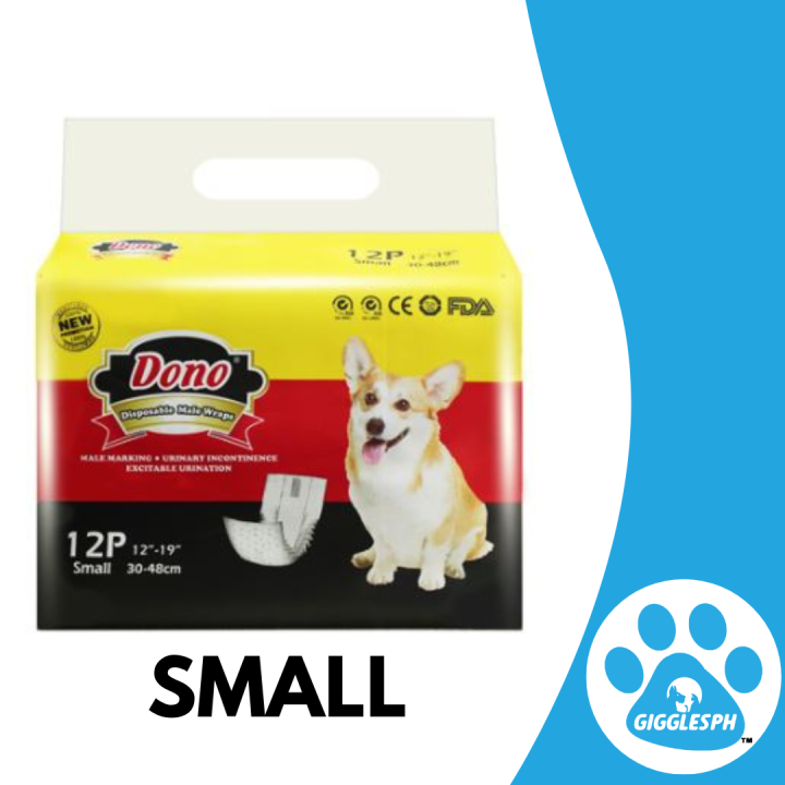 New Dono or Gigglesph Male Wrap Dog Diaper Small 12 s Lazada PH