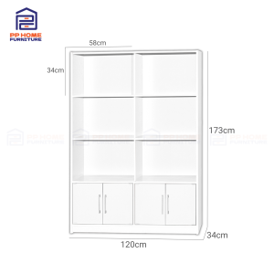 (9.9)Glass Display Cabinet Almari Hiasan Kaca Bookshelf Glass Cabinet(SBC0032)