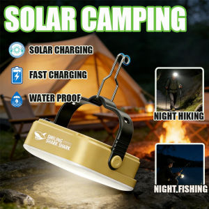 Solar LED Camping Light Camping Gear 6 Light Modes Waterproof USB Rechargeable Tent Lantern