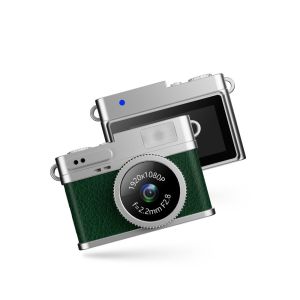 UTOPUS Phong cách retro Camera mini móc khóa ngón tay cái 1080P với chức năng quay video Máy quay phim Thời trang Màn hình màu IPS Camera thể thao Trong nhà ngoài trời