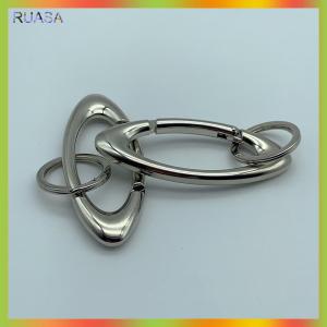 RUASA Kẽm hợp kim Keychain hình bầu dục đa chức năng leo núi Keychain phụ kiện