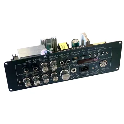 แอมป์จิ๋ว D2000 แท้ ระบบ 2.1ch กำลังขับ 100w+100w เบส200w รองรับ AUX/USB/TF HIFI BT TWS มีคาราโอเกะในตัว D2000
