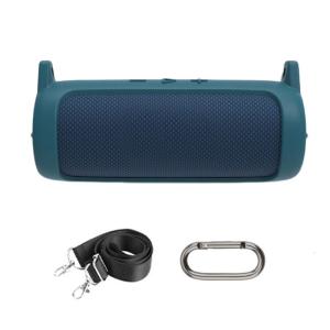 Silicone Protective Case For Flip 7 Portable Speaker Travel Bag With Shockproof Features Shoulder Strap &Carabiner