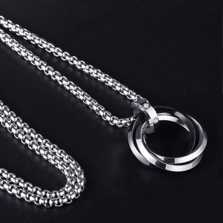 BAC 316L Stainless Steel Retro Pendant Personalized Ring Men's