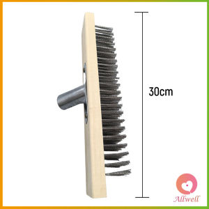 Allwell แปรงลวดสเตนเลส แปรงลวดขัดพื้น สําหรับทําความสะอาดพื้น ทนทาน Stainless steel brush head