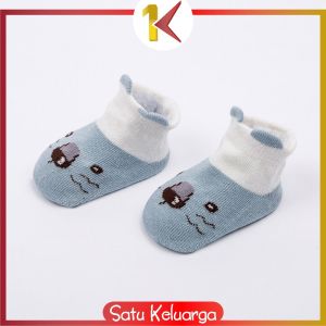 SK-P642 Kaos Kaki Bayi Karakter Animals Bahan Katun Kaos Kaki Bayi Perempuan Laki Laki / Kaus Kaki Anak Kartun Dengan Anti Slip