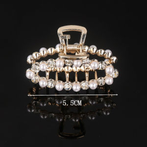 MALL Jepitan Rambut Wanita Korea Jepit Bahan Metal Dengan Mutiara Pita Lucu Cocok Untuk Anak & Dewasa ACC32