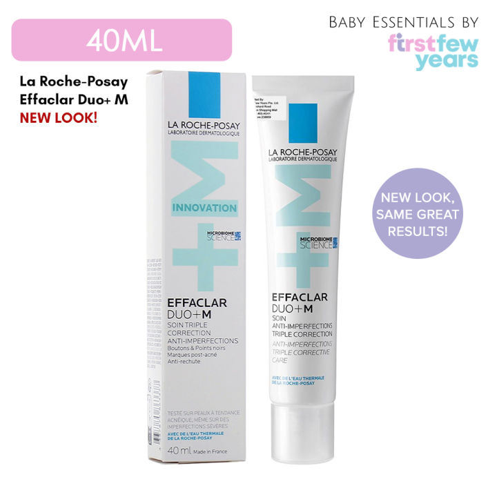 La Roche Posay Effaclar Duo (+) M 40ml Anti-Acne & Pimples Treatment Moisturiser with Niacinamide for Oily Acne-Prone Skin
