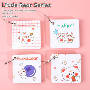 🔥chageey👍 80 Sheets Mini Cute Cartoon Spiral Wirebound Pocket Notebook Office Student Portable Notebook Portable Notebook
