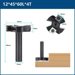XCAN Milling Cutter CNC Spoilboard Surfacing Router Bit 8/12mm Shank Insert Carbide Slab Flattening Router Bit Wood Planer Bit