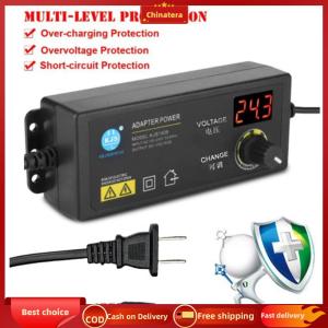 [Chinatera Malll]3-12V 8A Variable Switching Power Adapter Universal AC To DC Converter Transformer Adjustable for Speed Regulation