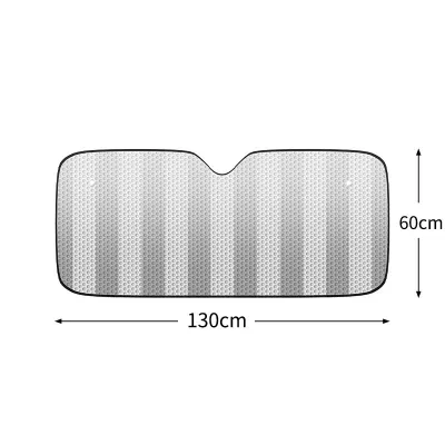 Easy Pull Metallic Foldable Sunshades (60cmx130cm)