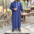 Baju Jubah Gamis Muslim Pria Saudi Dewasa Manset Lengan Panjang Jumbo Size XXL-XXXL. 
