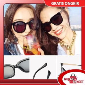 Murah Banget - Kacamata Hitam Cream Premium UV 400 / Kacamata Model Cat Eye Korean Style / Kacamata Fashion Korea