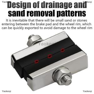 [COD] Yaokeqi Bike Brake Blocks Rubber Cycling Part Tools MTB Mountain Road Bicycle Lightweight V-brake Shoes Pads Bicycle Accessories