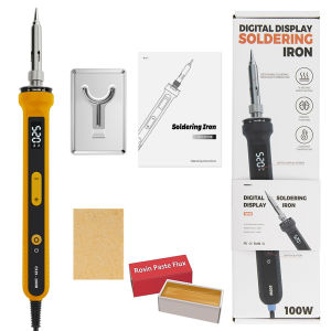 80W Digital Electric 220V Soldering Iron LCD Screen Soldering Iron Set heavy duty Tips (200 ° C - 450 ° C) With On / Off Temperature Adjustable Welding Tool Ceramic Heater