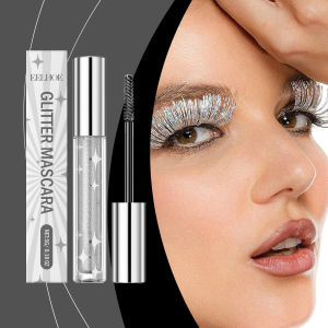 EELHOE Glitter Mascara The sparkling mascara around the eyes is natural and never smudge. A makeup party Glitter Mascara Mascara Shiny Mascara