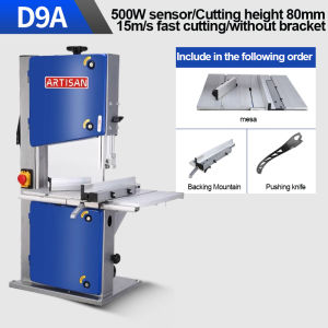 CHUANGCHAO 8 inch band saw table saw household vertical saw curve saw woodworking cutter Band saw tool sawing machine