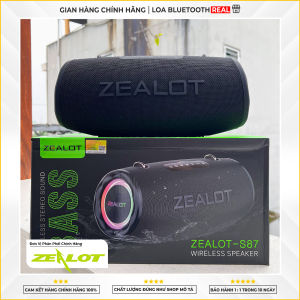 [ Mua Loa Tặng Nhạc ] Loa Bluetooth Zealot S87 Phiên Bản 2024 Supper Bass Công Suất 80W Củ Loa Nghe Nhạc