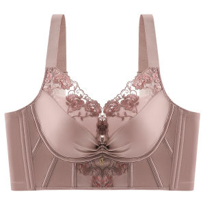 YOLO บรายกกระชับหน้าอกสำหรับผู้หญิงยกทรงไม่มีสายแบบมีสายชุดชั้นในปักแบบหน้าอกเล็กยกกระชับหน้าอกร้านเสริมสวยใหม่