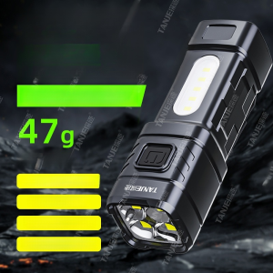White laser flashlight⚡ Super bright flashlight Long battery life outdoor flashlight Portable long-r