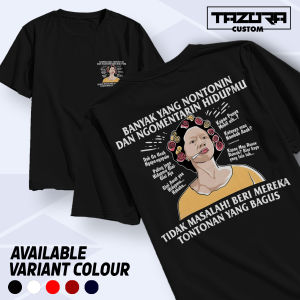 Kaos Kata Kata Banyak yang nontonin hidupmu Baju Kata Nyindir BIjak Motifasi - Tshirt Pria Wanita Kekinian Terbaru Distro Keren Murah Viral BIsa COD
