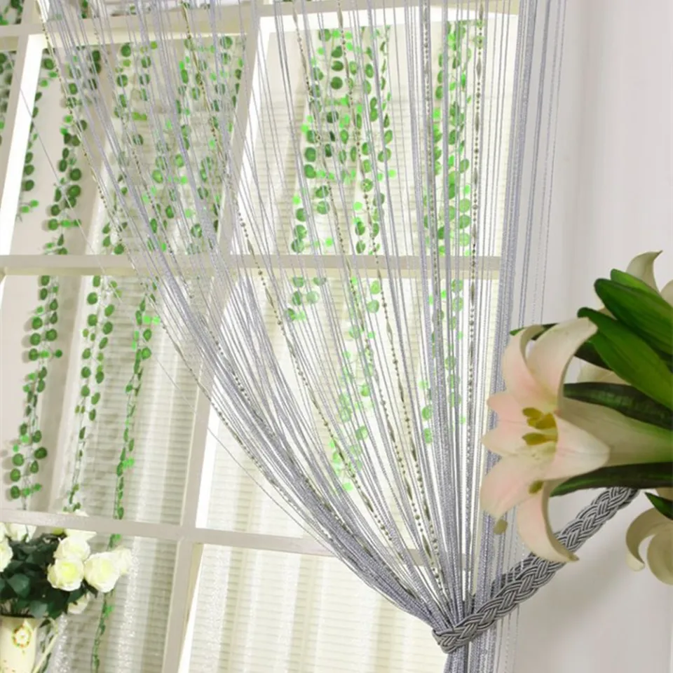 COD&Ready Stock】1Mx2M Decorative Dew Drop Chain Bead Crystal