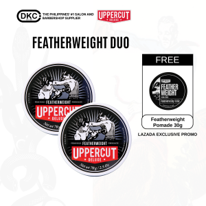 Uppercut Deluxe Standard Size Deluxe Pomade Matte Pomade Featherweight Clay for Hairstyling Duo Bundle - DKC
