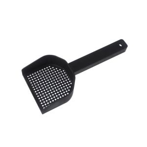 NCNC Hangable Cat Kitty Litter Scoop Small Holes Plastic Hamster Litter Shovel Pet Crate Cleaning Shovel Black Snake Sifter Scoop For Rabbits Hamster Snake