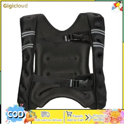 Local delivery Men Women Workout Weighted Vest With Reflective Strips Strength Training For Training Running Jogging