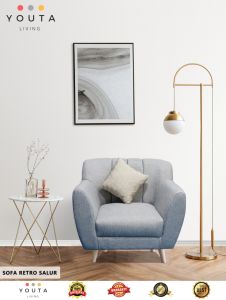 Sofa retro salur 1 seater