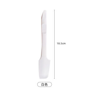 Translucent Mixing Dough Scraper Cream Scraper Kitchen Tool Heat Resistant Utensils Cake Baking Brush Spatula Silicone Translucent Scrapercake Tools Cream Spatula Cake Cream Baking Silicone Spatula Small Nonstick Cookware Cooking Tool