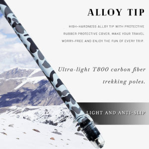 2025ขายดี! ไม้เท้าเดินป่าคาร์บอนไฟเบอร์110กรัมเกรดทหารน้ำหนักเบา0.11กก. พับเก็บได้5ส่วนดูดซับแรงกระแทกขั้นสูงด้ามจับกันลื่น EVA ทดสอบจากป่าฝนกระเป๋าใส่โน๊ตบุ๊คแบบพกพาฟรี + ยาง/โคลน/น้ำแข็งทิป