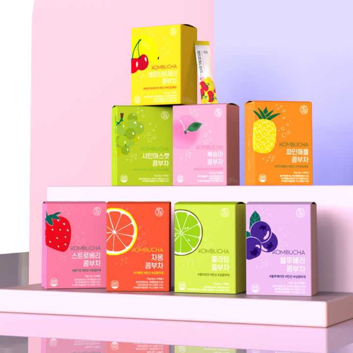 Trà Kombucha Detox Healslab Nhập Khẩu Hàn Quốc 5g x 15 Gói Hỗ Trợ Giữ ...