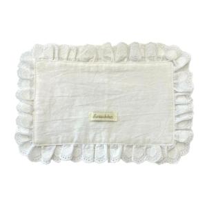 Romance Heart Laces Table Mats Set For Wedding Anniversary Decorations Soft Flounced Edges Washable Fabric Gift