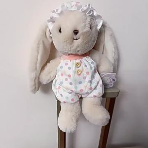 Rabbit Plush Doll Flower Dress Soft Stuffed Bunny Toy Sleep Companion Baby Toddler Girl Gift