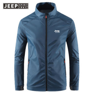 Jeep tinh thần cắm trại Áo khoác nam nữ áo gió những người yêu thích Áo khoác nữ quần áo chống nắng mùa hè siêu mỏng chạy mặc áo thể thao nam