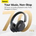 Baseus Bowie D05 ENC Foldable Wireless Bluetooth 5.3 Wired Headset headphone wired. 