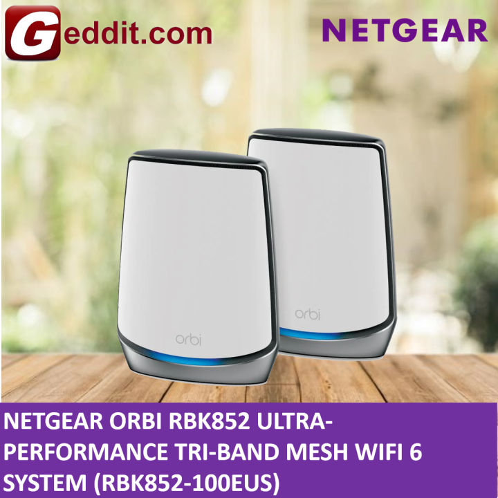 NETGEAR ORBI RBK852 ULTRA-PERFORMANCE TRI-BAND MESH WiFi-6 SYSTEM ...