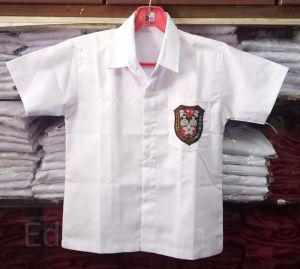 Seragam sekolah baju putih sd lengan pendek kelas 1 sampai kelas 6
