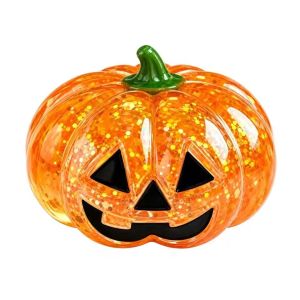 Halloween Pumpkin Glitter Squeeze Toy / Relief Squishy Stress Ball / Soft Slow Rebound Toy / for Relief Funny Adult Kids Gift