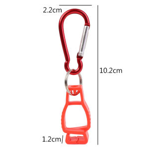 5ชิ้นตะขอคาราไบเนอร์อเนกประสงค์คลิปพลาสติกเครื่องมือกลางแจ้งถุงมือไนลอนตะขอถุงมือทำงานเซฟตี้คลิปปีนเขากลางแจ้งตะขอสำหรับแขวนขวด