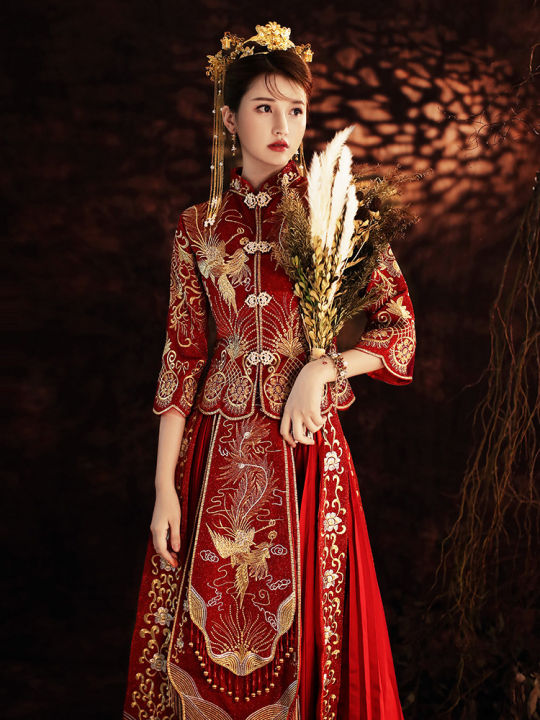 Xiuhe Dress Bride 2022 New Spring/Summer Chinese Dress Wedding Show ...