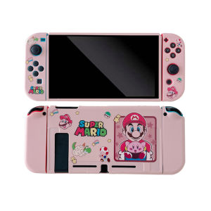 Nintendo Switch/Switch OLED Case Soft Pink TPU Protective Case Cover Cartoon Anti-Scratch Casing Nintendo Switch/Switch OLED Case