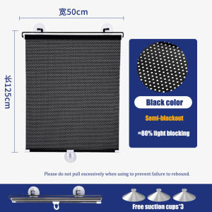 Retractable Adjustable Sunshade Curtain /Blackout curtain /Removable lackout curtain House Window And Car With Suction