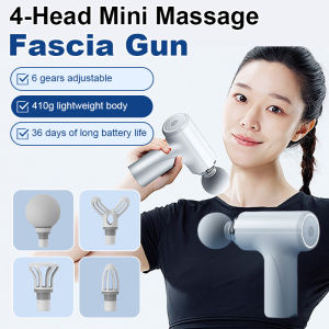 4-Head 6-Speed Mini Massage For Adjustable 6 Levels  Lightweight 410g Electric Design Fascia Instrument Fitness Essentials