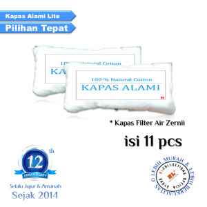 Kapas Alami isi 11 pcs Kapas Filter Air Zernii
